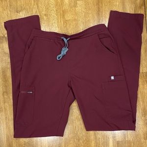 Figs Burgundy Yola Bottoms